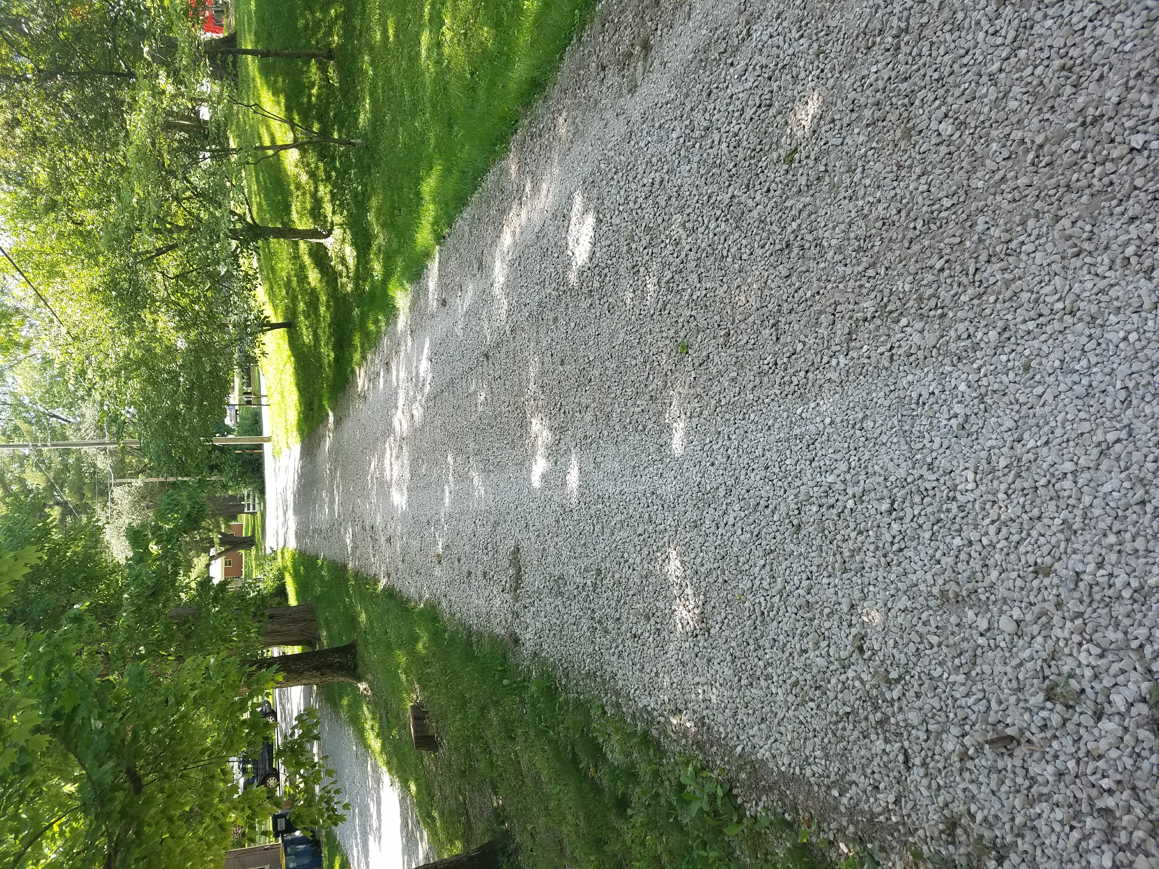 Gravel driveway repair
